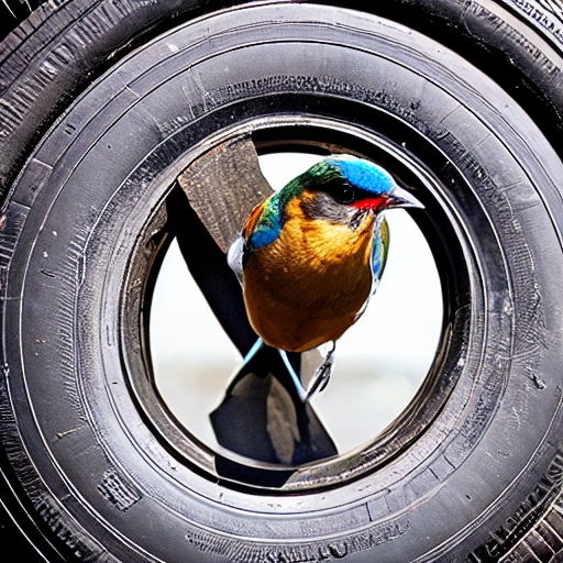 006_A bird that is sitting in the rim of a tire..png